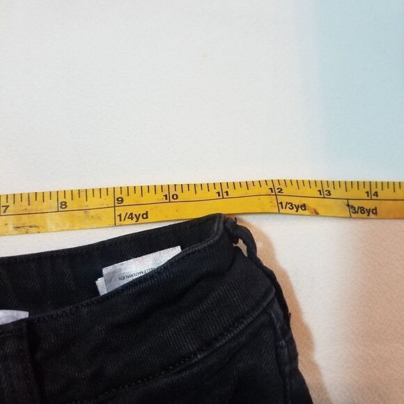 Divided by H&M Black Wash Denim Frayed Hem Jeans Size US 4 - Picture 8 of 10